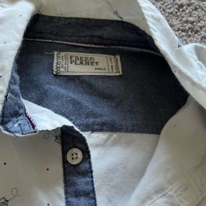 Mens short sleeve button down